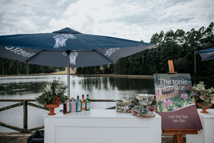 Gin Bar with Florals